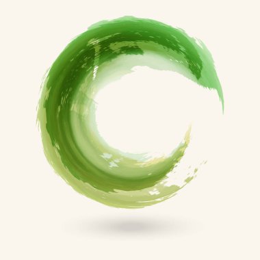 Suluboya daire dokusu. Vektör daire elemanları. Soyut illüstrasyon.