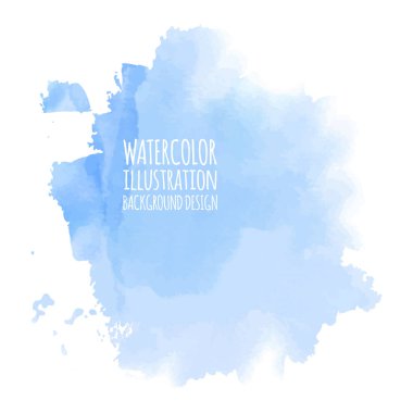 Beyaz arka plan üzerinde soyut suluboya leke. vektör illüstrasyon.