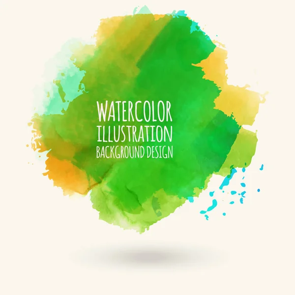 Renkli suluboya arka plan. soyut renk vektör illüstrasyon — Stok Vektör