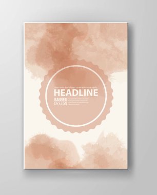 Suluboya tasarım afiş. Soyut vektör renk illüstrasyon.
