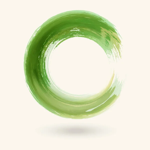 Akvarell cirkel textur. Vektor cirkel element. Abstrakt illustration. — Stock vektor