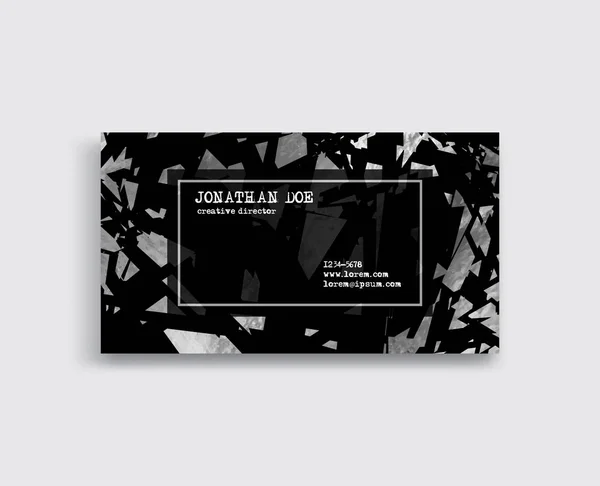 Elegancki szablon Luxury Business Card kawałkami blach — Wektor stockowy