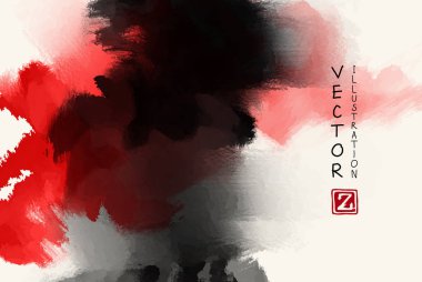 vektör siyah mürekkep fırça darbesi. Soyut vektör illüstrasyon. eps 10