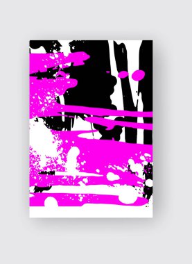 Soyut renkli öğeleri ile Cool vektör parlak poster.