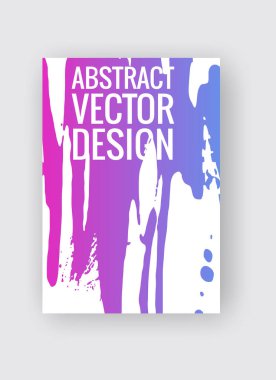 Soyut poster şablonları. Renkli gradyan kompozisyonu. Soyut vektör illüstrasyonu.