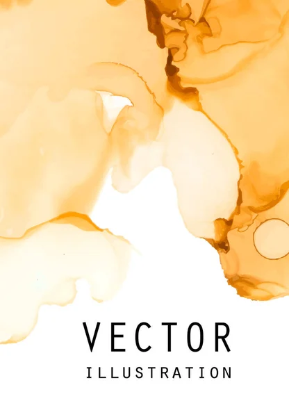 Textura Vetor Tinta Álcool Tinta Fluida Fundo Abstrato Ilustração Elementos — Vetor de Stock