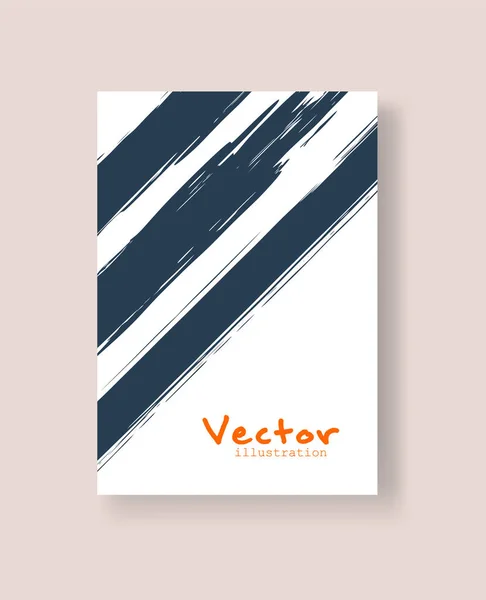 Bandeiras Pincel Tinta Abstratas Com Efeito Grunge Ilustração Vetorial — Vetor de Stock