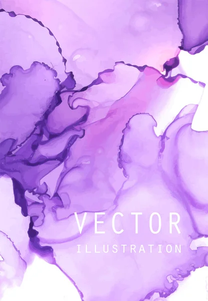 Textura Vetor Tinta Álcool Tinta Fluida Fundo Abstrato Ilustração Elementos — Vetor de Stock