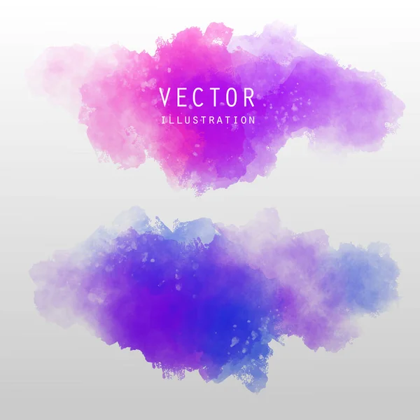 Abstrakter Vektor Aquarell Hintergrund Kunstfarbige Illustration — Stockvektor