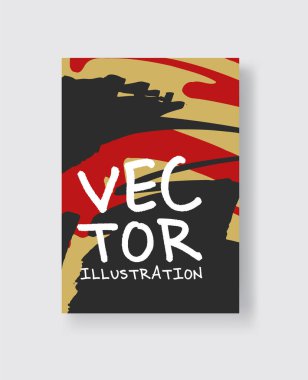 Sanatsal yaratıcı evrensel kartlar. El yapımı kumaşlar. Poster, kart, pankart, broşür, broşür, ilanlar için tasarım.