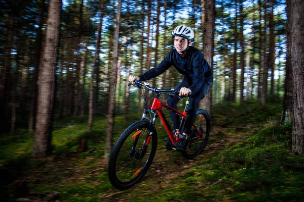 Hombres Montando Bicicleta Concepto Deporte Ocio —  Fotos de Stock