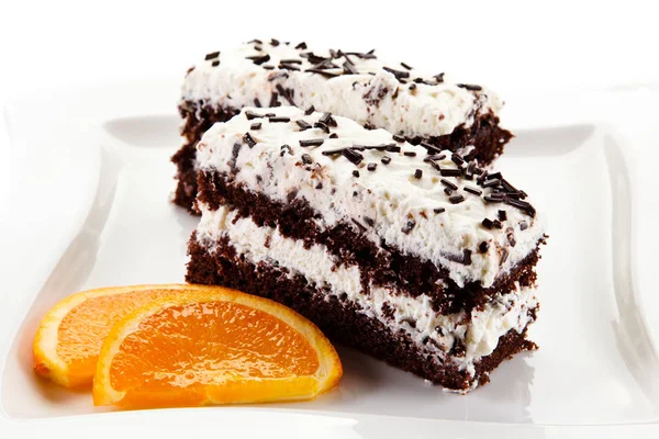 Gâteau Chocolat Aux Oranges — Photo