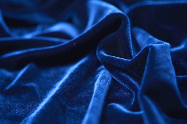 lüks mavi yumuşak Tekstil, yakın çekim