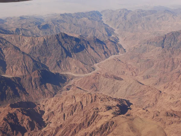 Vista Pitoresca Montanhas Arenosas Egito — Fotografia de Stock