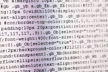 programming code abstract screen of software developer, computer script concept  clipart