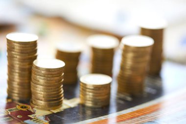 altın sikke, para kavramı yığınları
