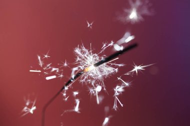 Noel ve newyear parti ışıltı, yakın çekim 