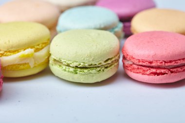 Renkli lezzetli macaroons