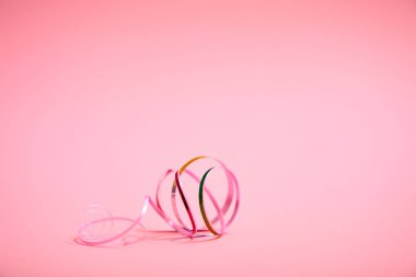 tatil şerit üzerinde pembe bir arka plan, yakın çekim 