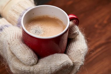 kahve, holding eller yakın çekim  