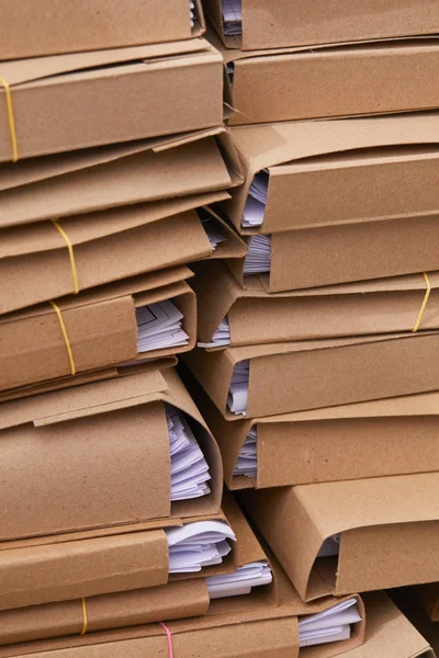 Stacks Paper Files Office Close — Stock Photo, Image