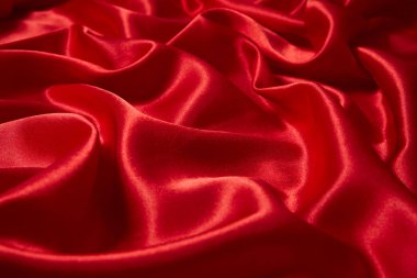 Lüks kırmızı saten kumaş arka plan için davetiye pürüzsüz 