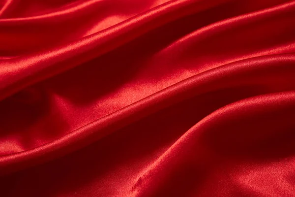 Fondo Tela Lisa Satén Rojo Lujo Para Tarjeta Invitación — Foto de Stock