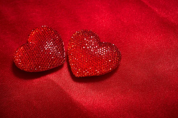 Hermosas Decoraciones Rojas Para Día San Valentín Primer Plano — Foto de Stock