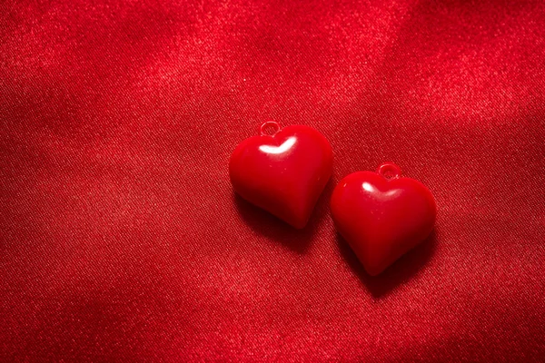 Hermosas Decoraciones Rojas Para Día San Valentín Primer Plano — Foto de Stock