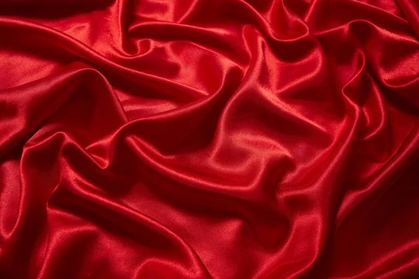 Fondo Tela Lisa Satén Rojo Lujo Para Tarjeta Invitación — Foto de Stock