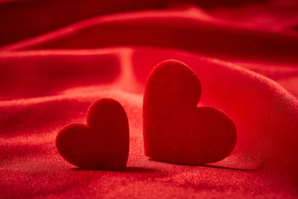 Mooie Rode Decoratie Voor Valentines Day Close — Stockfoto
