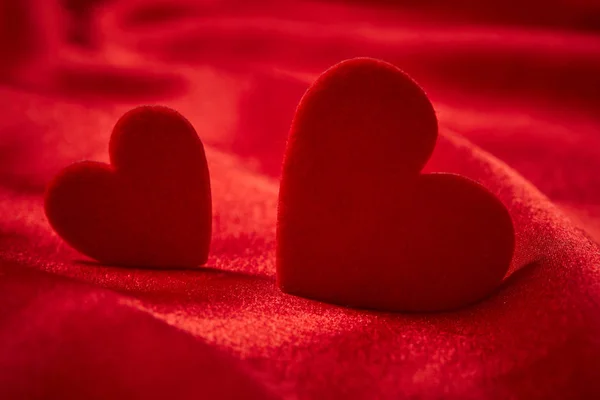 Krásné Červené Ozdoby Pro Valentines Den Detail — Stock fotografie