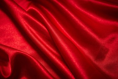 güzel kırmızı ipek kumaş Sevgililer günü, yakın çekim