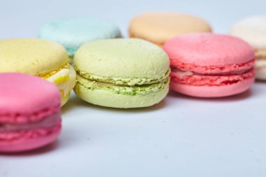 Renkli lezzetli macaroons