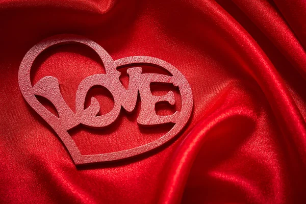 Hermosas Decoraciones Rojas Para Día San Valentín Primer Plano — Foto de Stock