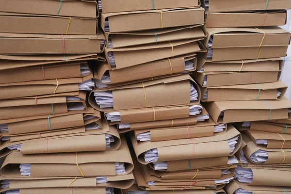 Stapel Von Papierakten Büro Nahaufnahme — Stockfoto