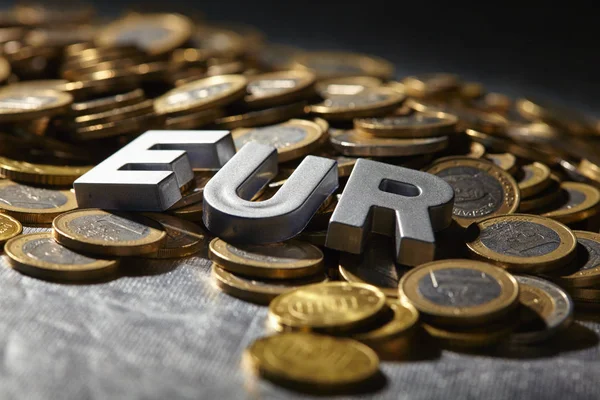 Χρυσά κέρματα ευρώ — Φωτογραφία Αρχείου