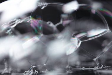 Soyut gri su kabarcıkları arka plan 