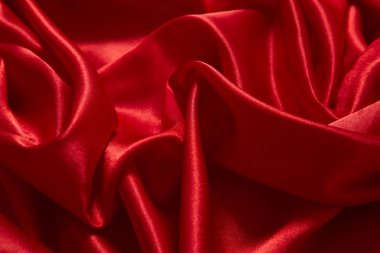 Kutlama için lüks kırmızı saten düz kumaş arkaplan
