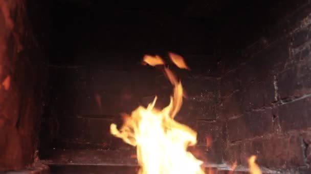 Heldere vlam achtergrond — Stockvideo