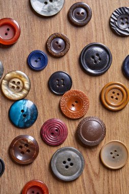 Renkli antika düğmelerin arkaplan ve dokusu