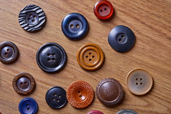 Background Texture Multicolored Antique Buttons — Stock Photo, Image