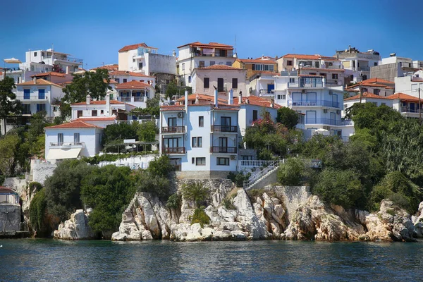 Skiathos Island Yunanistan Skiathos Şehrin Eski Kısmı Detais — Stok fotoğraf