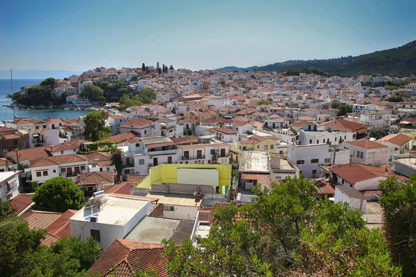 Skiathos Città Sull Isola Skiathos Grecia — Foto Stock