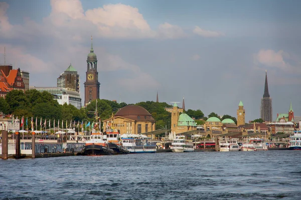 Hamburg Duitsland Juli 2014 Weergave Van Landschap Van Hamburg Toeristische — Stockfoto