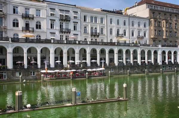 Hambourg Allemagne Juillet 2014 Vue Des Bâtiments Long Lac Kleine — Photo