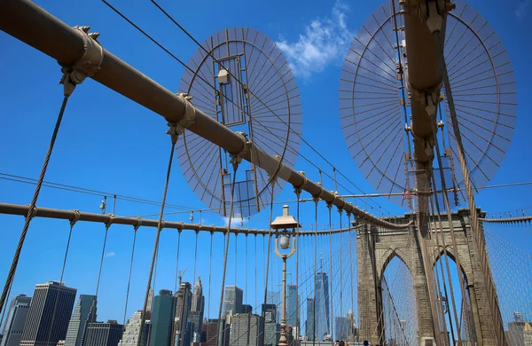 Brooklyn Bridge New York City Verenigde Staten — Stockfoto