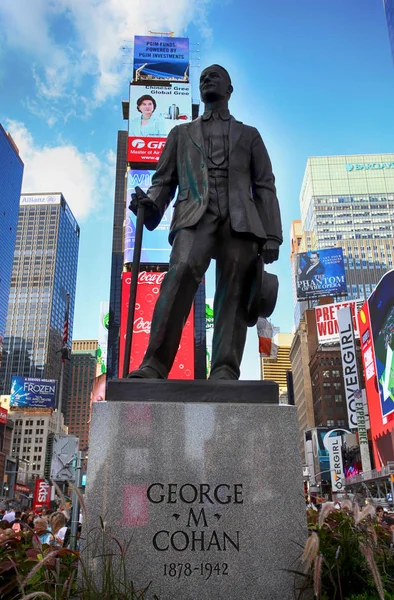 Νέα Υόρκη Ηπα Αυγούστου 2018 Άγαλμα Τραγουδοποιός Και Ερμηνευτής Γιώργος — Φωτογραφία Αρχείου