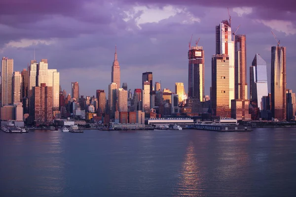 Manhattan Skyline New Jersey Nowy Jork — Zdjęcie stockowe