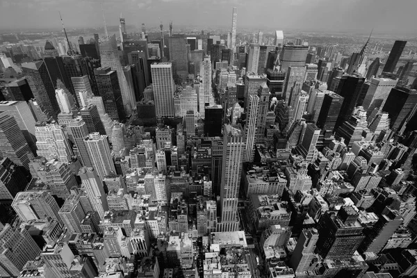 Panoramautsikt Över Manhattan Skyskrapa Från Empire State New York City — Stockfoto